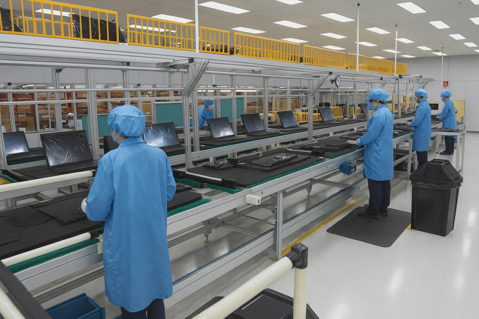 linhas de produção