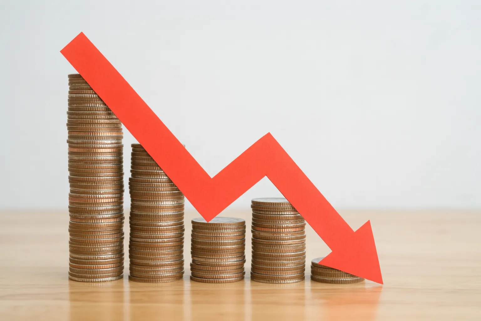 Orçamentos em queda